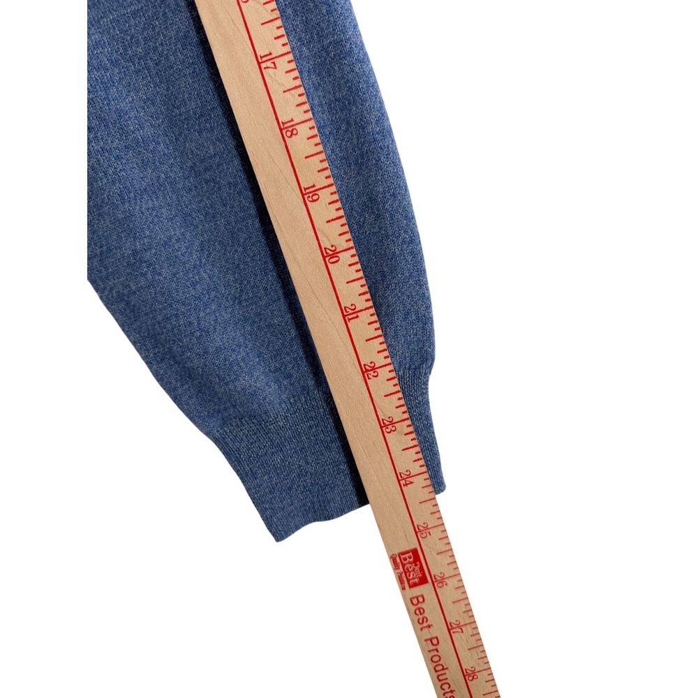 Jos A Bank Signature Polo Sweater Mens X-Large Blue 100% Italian Merino Wool - Picture 4 of 6